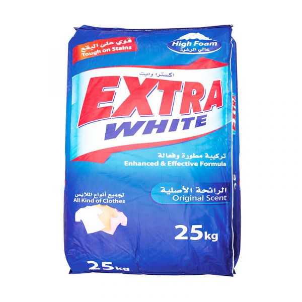 Extra White Detergent -Washing Powder 25KG