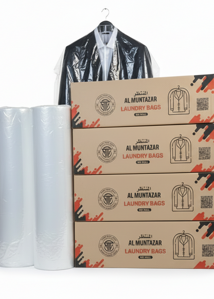 Laundry Plastic Roll Plain 30MIC – Wholesale Clear Laundry Rolls UAE