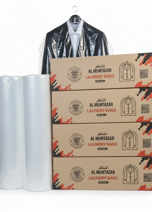 Laundry Plastic Roll Plain 30MIC – Wholesale Clear Laundry Rolls UAE