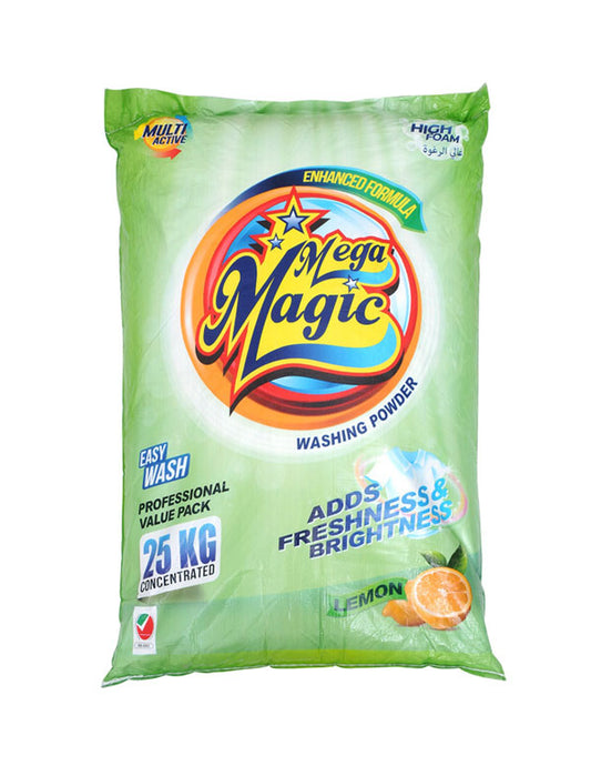 Mega Magic Washing Powder Detergent High Foam 25KG