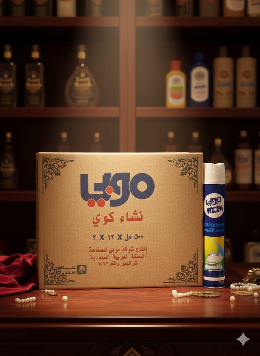 Mobi Starch Spray 500ml 24 Pieces – Professional Laundry Starch Spray UAE