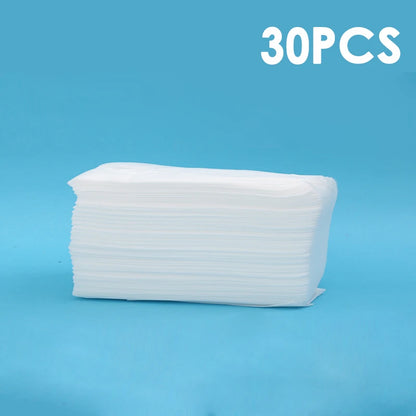 30/200Pcs Of Dust Removal Paper Disposable Household Dust Removal Cloth Electrostatic Mop Pad Floor Tile Floor Cleaning Supplies