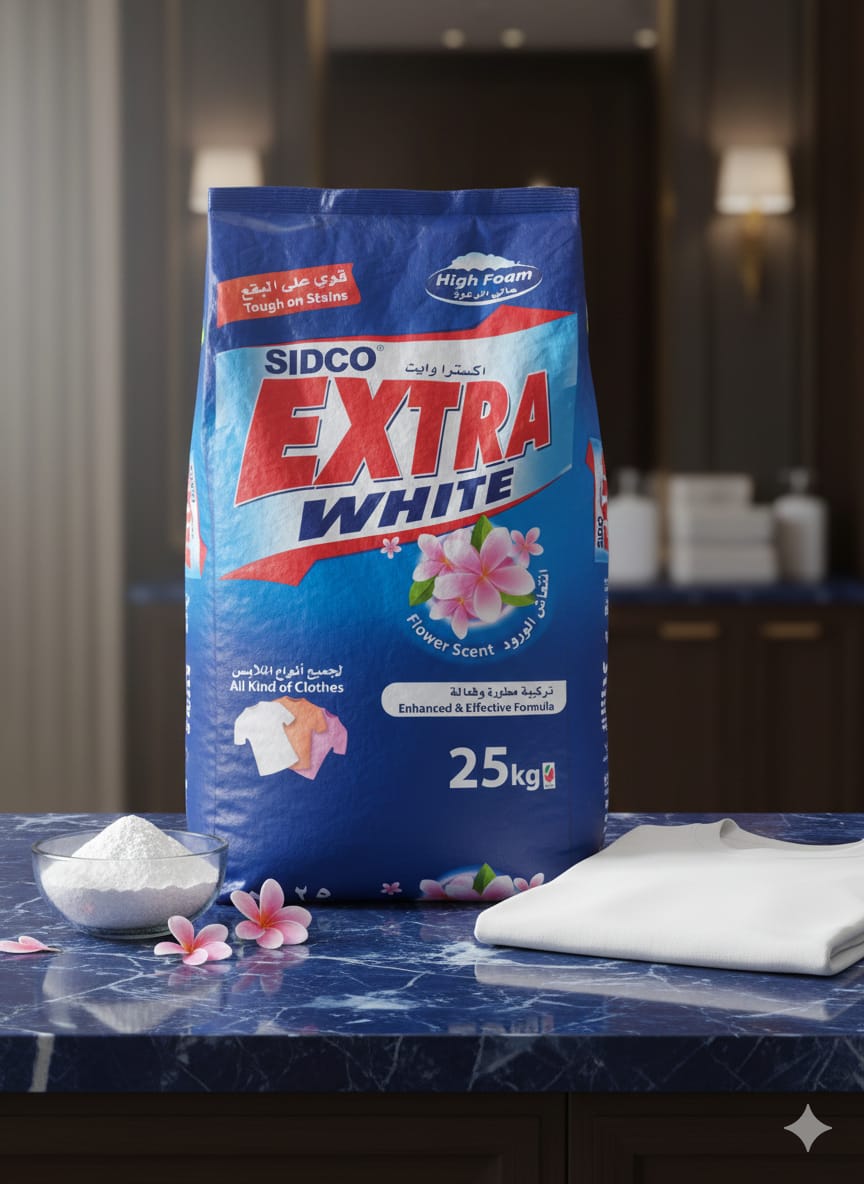 Extra White Detergent 25KG Bag – Bulk Laundry Powder for Hotels and Laundries